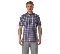 Lonsdale Herren Kurzarmshirt Hemd Slim Fit Shirt Richy Short Sleeve schwarz (schwarz/rot/weiss) X-Large