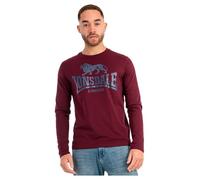 Lonsdale Herren Langarmshirt Normale Passform Doppelpack Ayrshire Dark Navy/Oxblood XL
