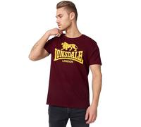 Lonsdale Herren Logo-T-Shirt Vintage Oxblood 4XL