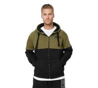 Lonsdale Herren Lucklawhill Sweatshirt, Olive/Black/White, L EU