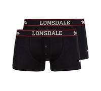 Lonsdale London Herren-Boxershort Oakworth 95% Baumwolle, 5% Elasthan Schwarz M