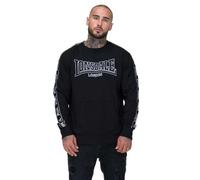 Lonsdale Herren Sweatshirt Kirklinton - Rundhals, normale Passform - Schwarz M