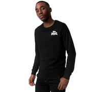 Lonsdale Herren Rundhals Sweatshirt schmale Passform LONGRIDGE, Schwarz, M