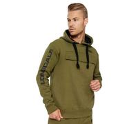 Lonsdale Rushen Kapuzenpullover (Herstellerartikelnummer: 117309-Olive/Black-L)