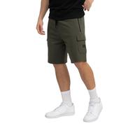 Cargoshorts LONSDALE "TOTTON", Herren, Gr. L, N-Gr, grün (olive, schwarz), Obermaterial: 60% Baumwolle, 40% Polyester, Hosen (71607461-L) olive, schwarz