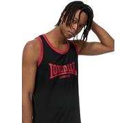 Lonsdale Herren-Singlet KNOCKAN normale Passform Schwarz/Rot M