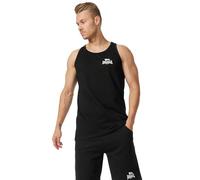 Lonsdale Herren Singlet schmale Passform Dolton, White/Black, L