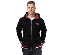 Lonsdale London Lancaster Zip Hoodie in Gr. XL in Schwarz