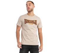 Lonsdale Herren-T-Shirt Classic, schmale Passform, Sand, XL