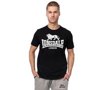 Lonsdale Herren T‑Shirt Logo Schwarz Größe L