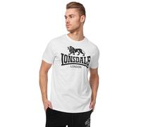 Lonsdale Herren T-shirt logo T Shirt, Weiß, XXL EU