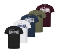 Lonsdale Fittonhill Short Sleeve T-shirt 5 Units Mehrfarbig 2XL Mann