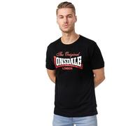 Lonsdale Herren T-Shirt Normale Passform ALDINGHAM, Schwarz, 5XL
