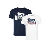 Lonsdale Loscoe Short Sleeve T-shirt 2 Units Blau 4XL Mann (Herstellerartikelnummer: 113975-8324-4XL)