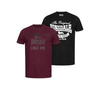 Lonsdale T-Shirt »SUSSEX-TORBAY« (2-tlg., 2er-Pack), schwarz, XXXL (64/66)