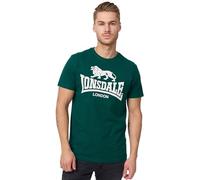 Lonsdale Herren T-Shirt normale Passform LOGO, Bottle Green, L
