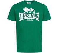 Lonsdale Herren T-Shirt Normale Passform Logo, Bottle Green, XS