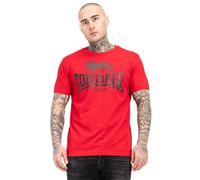 Lonsdale Herren T-Shirt Normale Passform mit Logo Rot/Schwarz XL