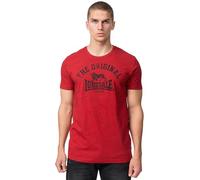 Lonsdale Herren T-Shirt Original – Normale Passform – Marl Red/Black – XL