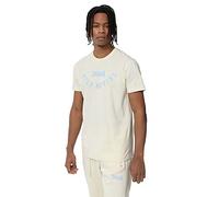 Lonsdale Herren T-Shirt Normale Passform ROSEMARKIE Beige/Blue M 117381