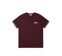 Lonsdale Herren T-Shirt Normale Passform SHILDON, Oxblood/Ecru/Navy, M