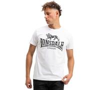 Lonsdale Herren T-Shirt Normale Passform SILVERHILL M, White/Black
