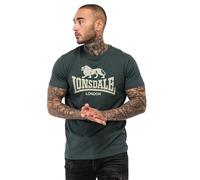 Lonsdale Herren T-Shirt ST. ERNEY Normale Passform, Green/Green, 4XL