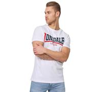 Lonsdale Herren T-Shirt Two Tone Normale Passform Weiß Größe XXXL