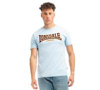 Lonsdale Herren T-Shirt schmale Passform Classic, Soft Sky, M