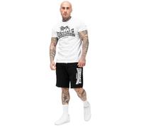 Lonsdale Herren T-Shirt & Shorts Set normale Passform MAIR, White/Black, S