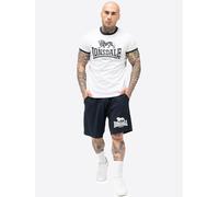 Lonsdale Herren T-Shirt & Shorts Set normale Passform MAIST, White/Dark Navy, XXL