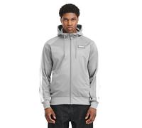 Lonsdale Herren Trainingsjacke mit Kapuze normale Passform CRAYFORD, Grey/White/Black, M