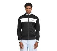 Lonsdale Herren Trainingsjacke normale Passform MEOLS, Black/White, M