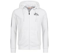 Lonsdale Herren Zip Hoodie Balnakeil, Farbe:White/Black, Größe:XL