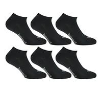 Lonsdale Invisible Fresh 6 Paar Sneakersocken, Baumwolle von ausgezeichneter Qualität mit Piquet-Herstellung (Schwarz, 35-38)
