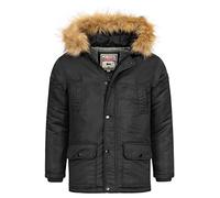 Parka LONSDALE "ROTHLEY - für Kinder" Gr. 152, schwarz Kinder Jacken Winterjacken (41129827-152)