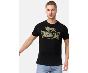 Lonsdale - Logo Black/Olive - T-Shirt - Schwarz - S - 100% Baumwolle Schwarz S