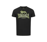 Lonsdale Logo T-Shirt (DE/NL/SE/PL, Alphanumerisch, XL, Regular, Regular, Black/Olive)