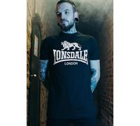 Lonsdale London Logo T-Shirt in Gr. XXL in Schwarz