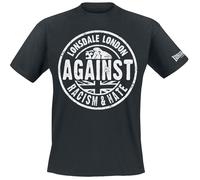 Lonsdale London Against Racism T-Shirt schwarz in L