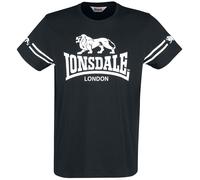 Lonsdale T‑Shirt Aldeburgh Kurzarm 100% Baumwolle Schwarz Herren 2XL