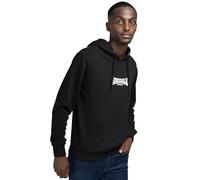 Lonsdale Kapuzenpullover Beetham, schwarz/weiß, 60% Baumwolle, 40% Polyester, Herren XXL