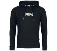 Lonsdale Kapuzenpullover Beetham Herren 60% Baumwolle/40% Polyester Schwarz/Weiß Größe S