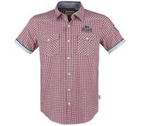 Lonsdale London Berny Herren-Kurzarmhemd - rot 3XL