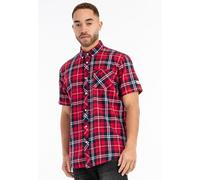 Lonsdale London Brixworth Kurzarmhemd rot navy in XXL