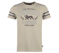 Lonsdale London BROUSTER Männer T-Shirt Sand XXL 100% Baumwolle Streetwear
