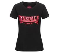 Lonsdale London CARTMEL Frauen T-Shirt schwarz S 100% Baumwolle Basics, Casual Wear, Streetwear