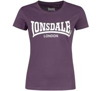 Lonsdale Frauen T-Shirt CARTMEL Aubergine/White XL