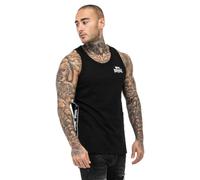 Lonsdale Tanktop CLOUSTA - Herren, 100% Baumwolle, bedruckt, Rundhals, Schwarz/Weiß, L