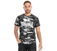 Lonsdale Herren CREGNEASH T-Shrit, Camo Grey, XL